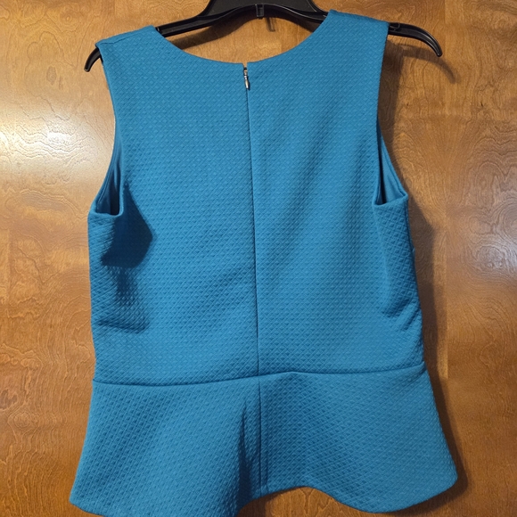 Banana Republic Women's Blue Peplum Top - Picture 2 of 3